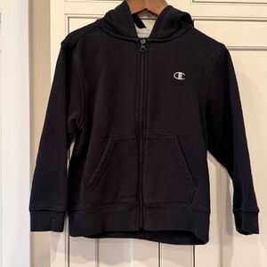 Champion Kids Dark Hoodie with Logo